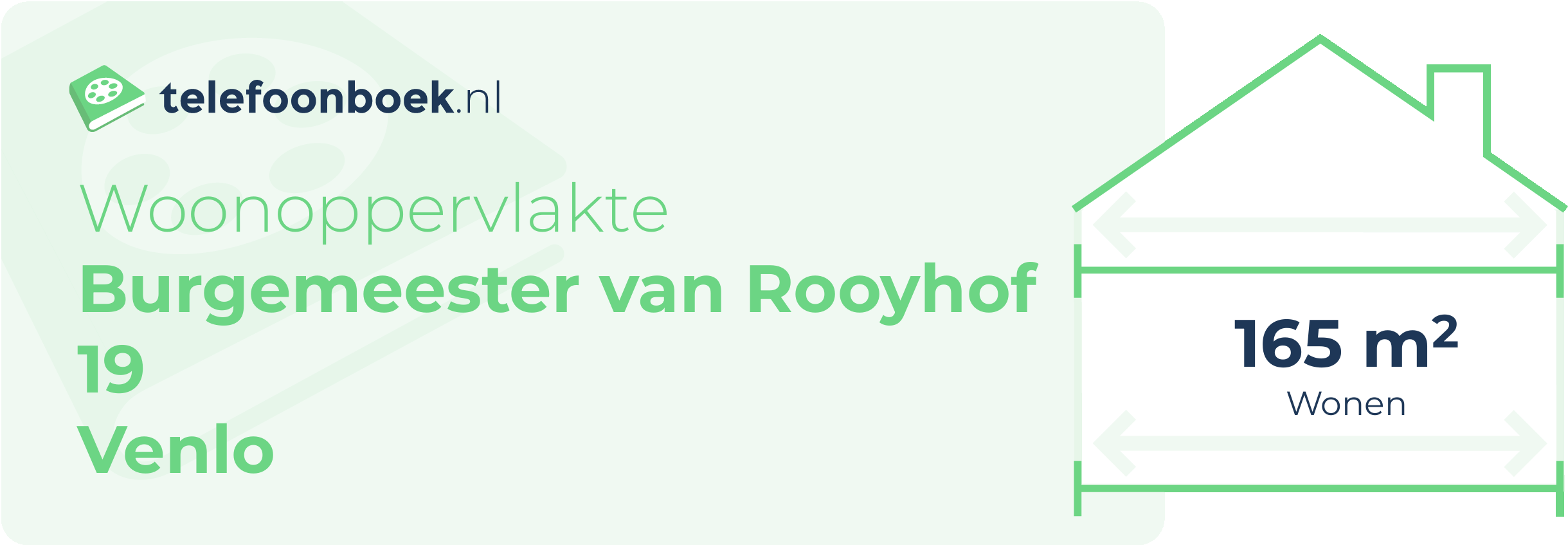 Woonoppervlakte Burgemeester Van Rooyhof 19 Venlo
