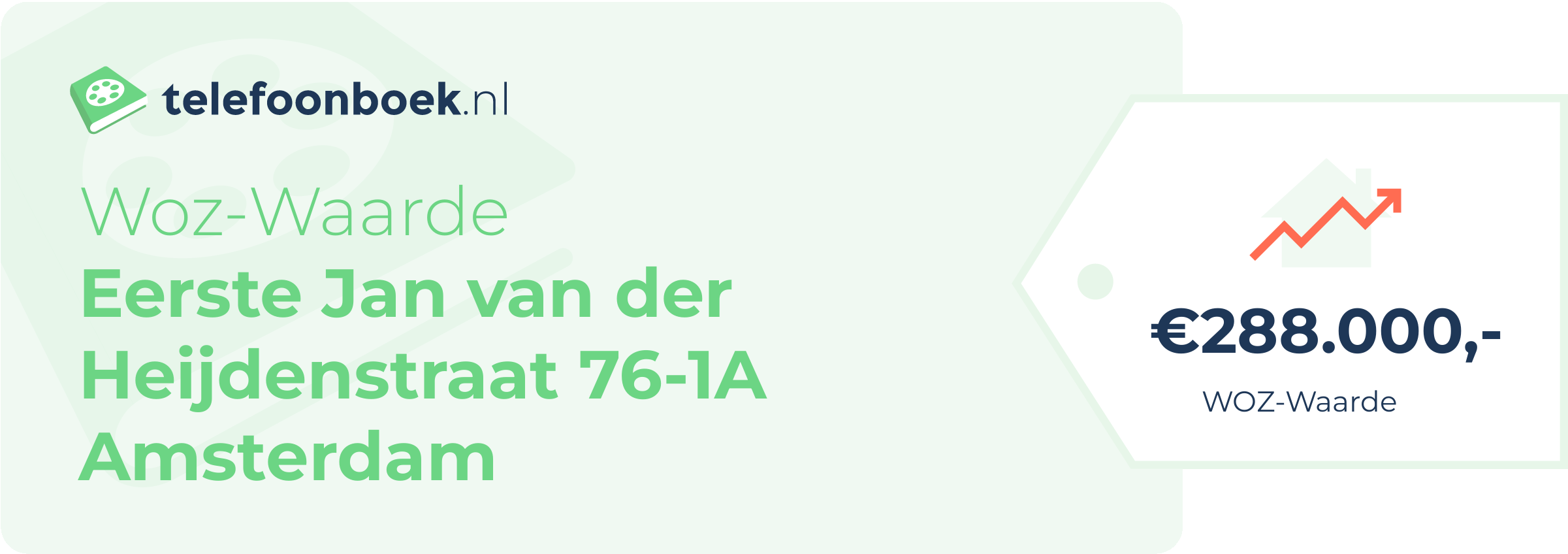 WOZ-waarde Eerste Jan Van Der Heijdenstraat 76-1A Amsterdam