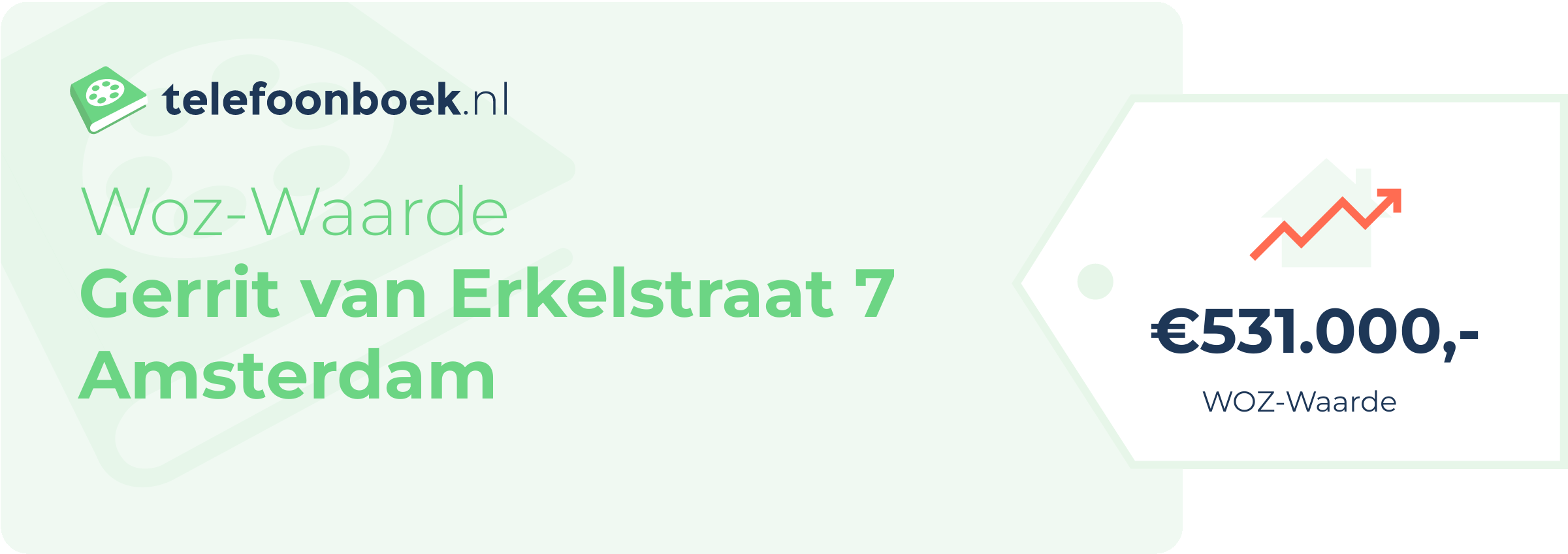 WOZ-waarde Gerrit Van Erkelstraat 7 Amsterdam