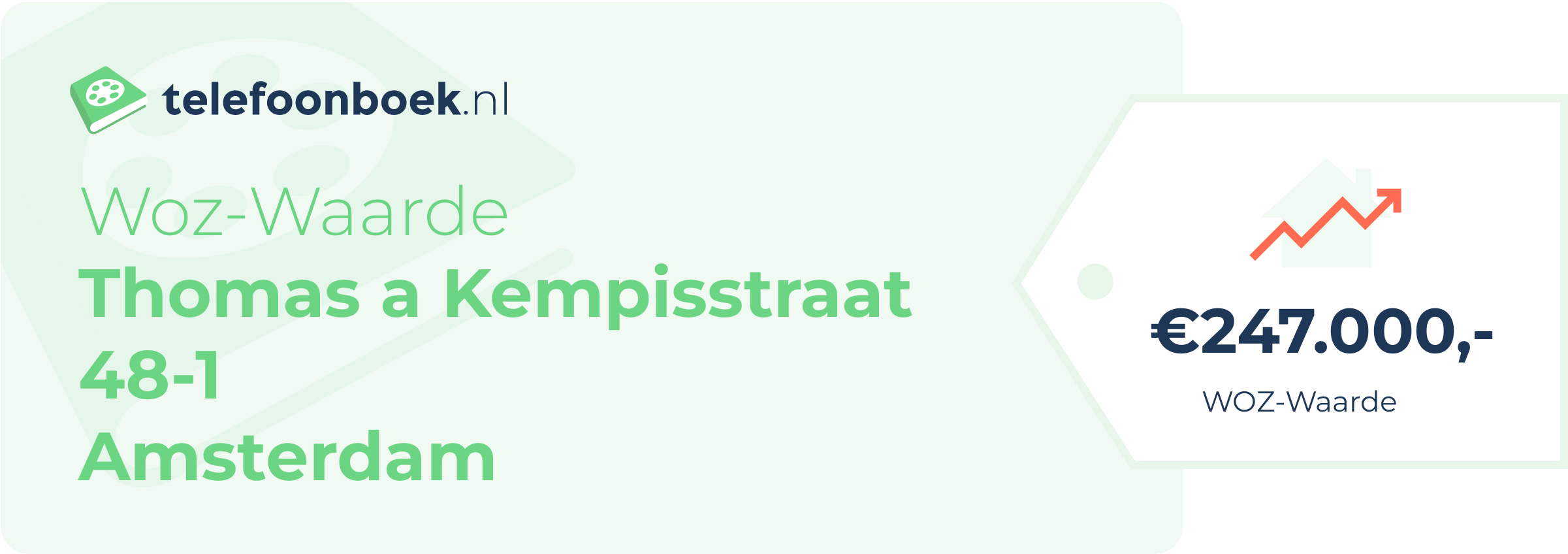 WOZ-waarde Thomas A Kempisstraat 48-1 Amsterdam