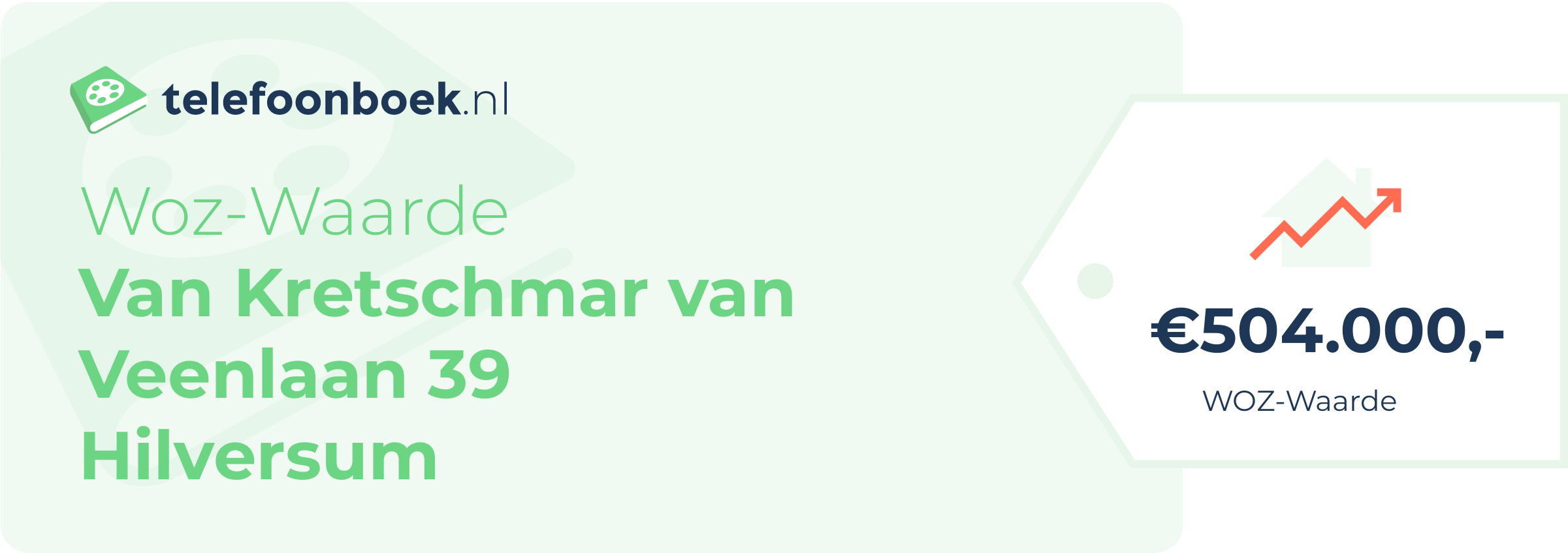 WOZ-waarde Van Kretschmar Van Veenlaan 39 Hilversum