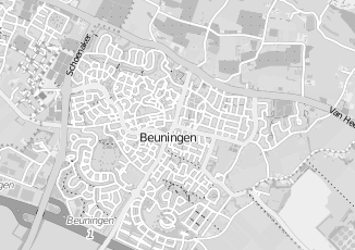 Kaartweergave van Verhuur woonruimte in Beuningen gelderland