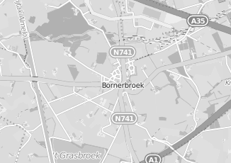Kaartweergave van Braamhaar klusbedrijf in Bornerbroek