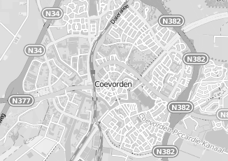 Kaartweergave van Detailhandel in Coevorden