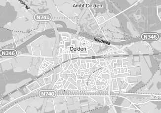 Kaartweergave van Glaszettersbedrijf in Delden