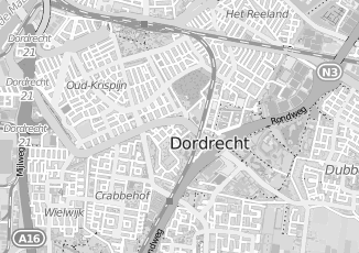 Kaartweergave van Spoor in Dordrecht