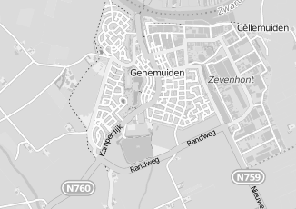 Kaartweergave van Wijk in Genemuiden