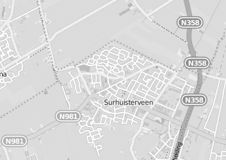 Kaartweergave van Onderdelen in Surhuisterveen