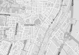 Kaartweergave van Land en tuinbouw in Veendam