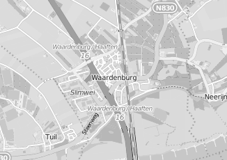 Kaartweergave van Detailhandel in Waardenburg