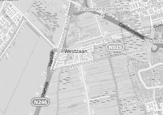 Kaartweergave van Tuin en landschap in Westzaan