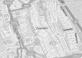 Kaartweergave van Verhuur woonruimte in Zaandam